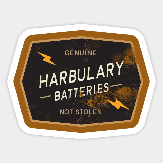 Harbulary Batteries Sticker by TheFactorie